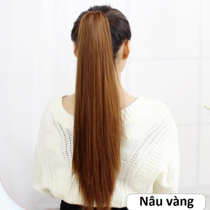 TÓC GIẢ KẸP NGOẠM THẲNG DÀI CỰC DỄ THƯƠNG