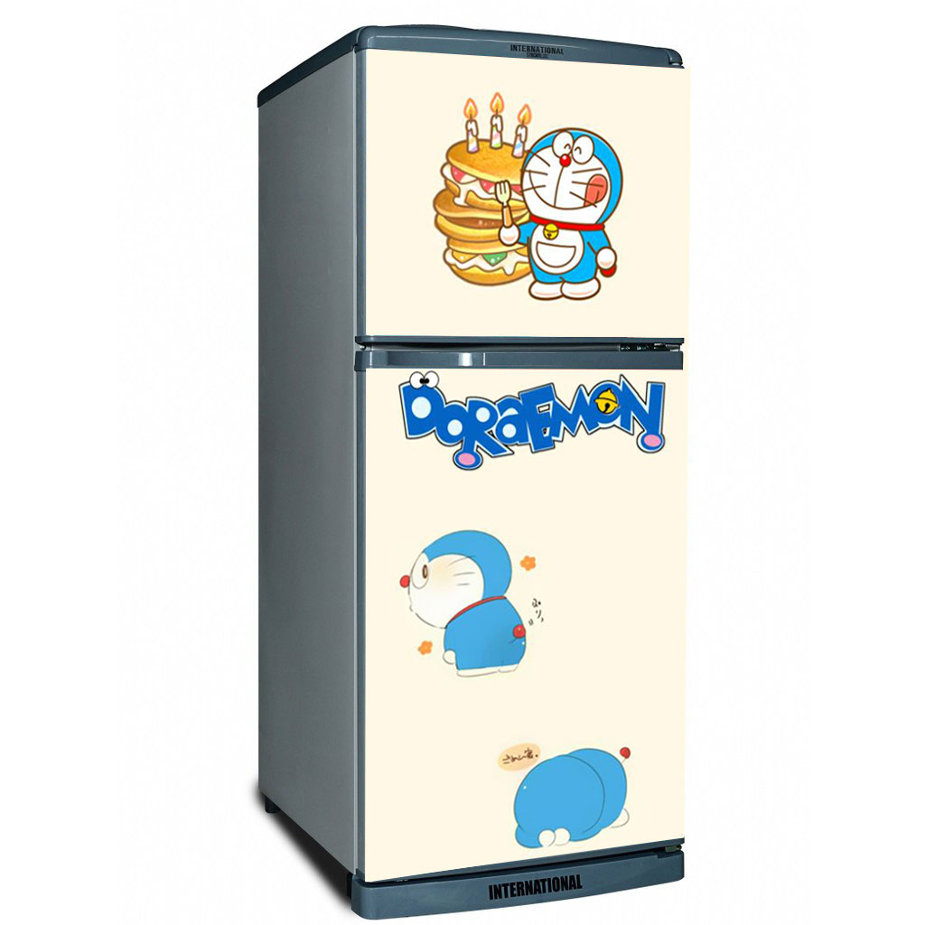 [HCM]Decal dán trang trí tủ lạnh Doraemon Mẫu 5