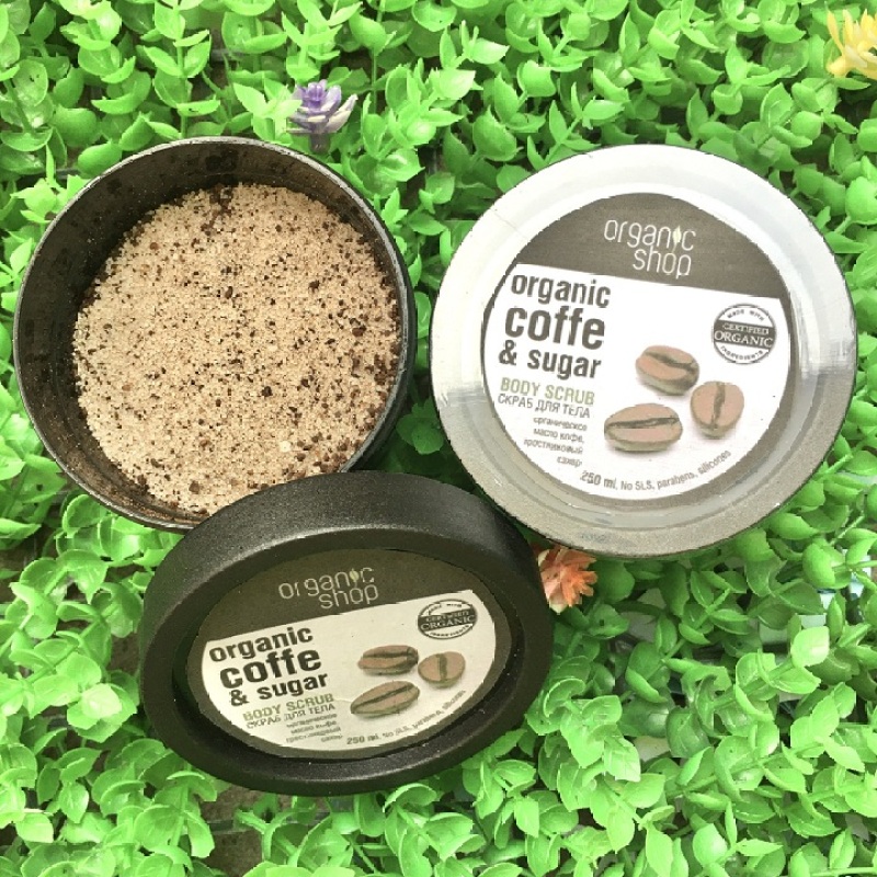 Lọ 250g Muối Tẩy Tế Bào Chết Toàn Thân ORGANIC Hương Coffe giá rẻ