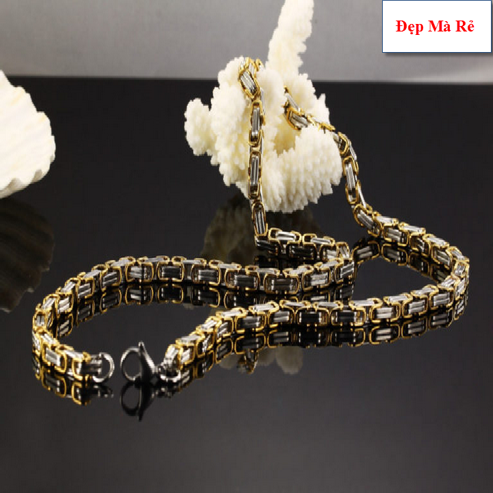 Titanium male pendant style eyelets square stylized style 5mm-commitment 1 Đổi 1 if hoen Rust