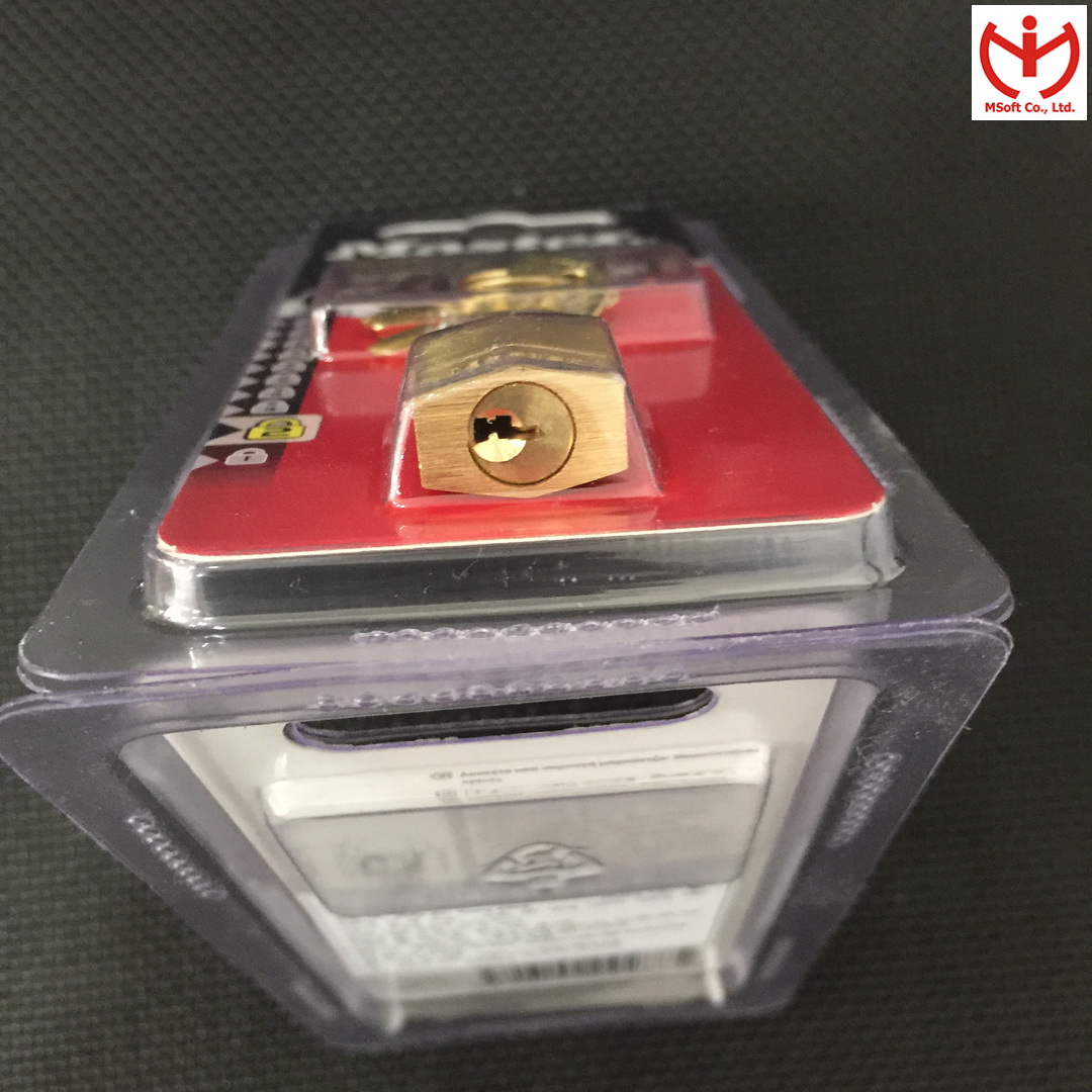 Ổ Khóa Master Lock 120 EURD - Thân Đồng Rộng 20mm Khóa Vali - MSOFT