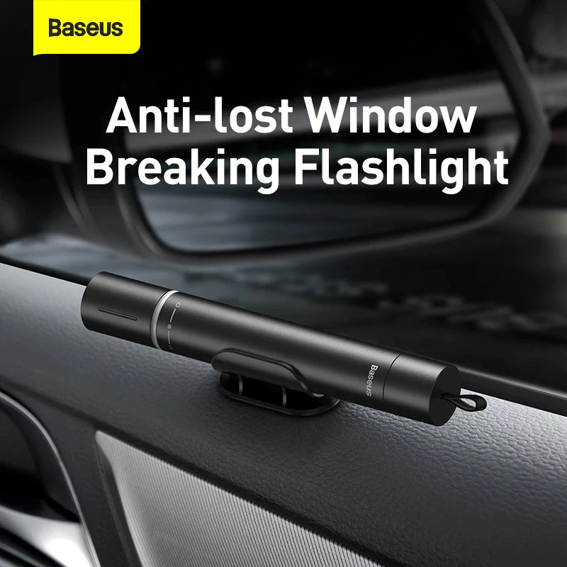 Đèn pin tích hợp búa phá cửa Baseus Savior Window Breaking Flashlight