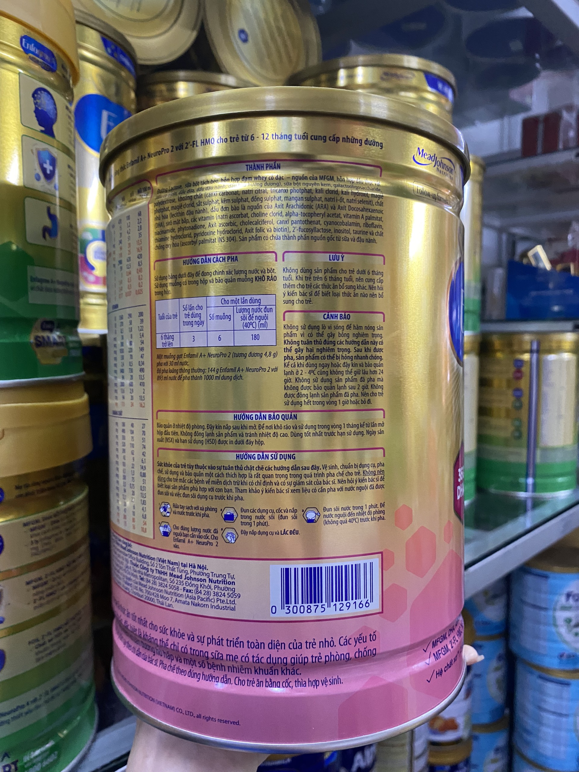 Sữa Enfamil A+ 2 1.7kg MFGM Pro + DHA (trẻ 6-12 tháng)