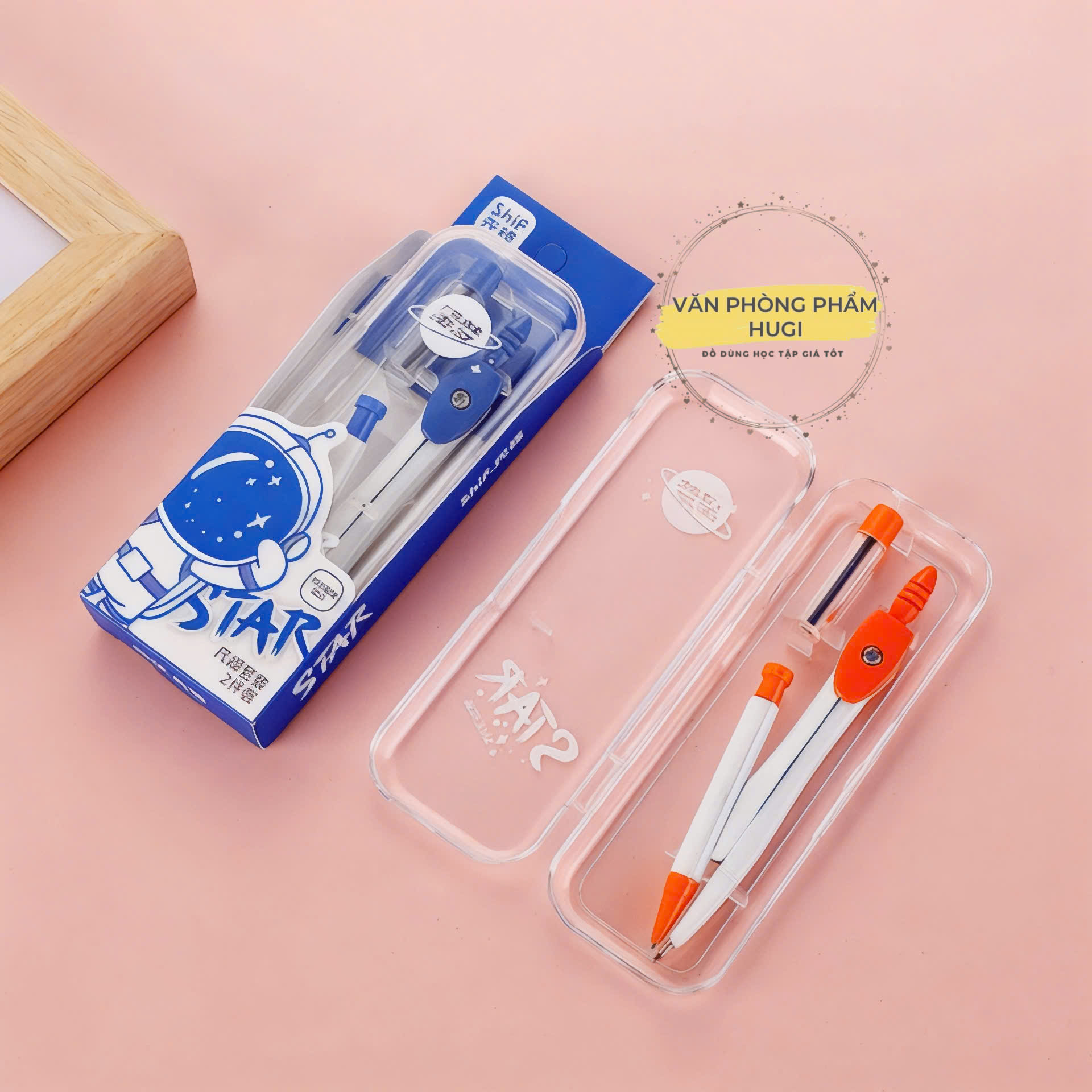 Hộp Compa Chì Bấm Vẽ Kỹ Thuật (ShiF 3121) Thân Kim Loại Chắc Chắn Dành Cho Học Sinh