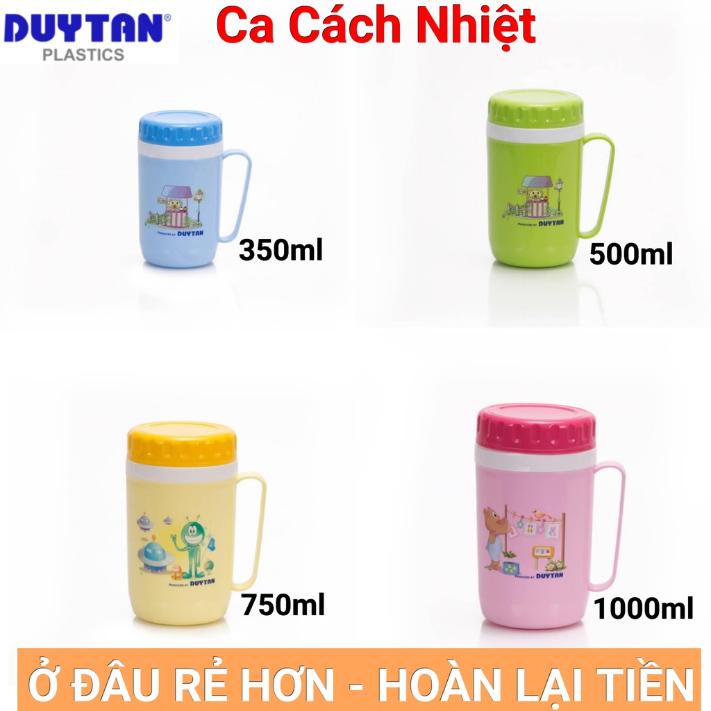 Ca cách nhiệt duy tân 350-500-750-1000ml.giao màu ngẫu nhiên.