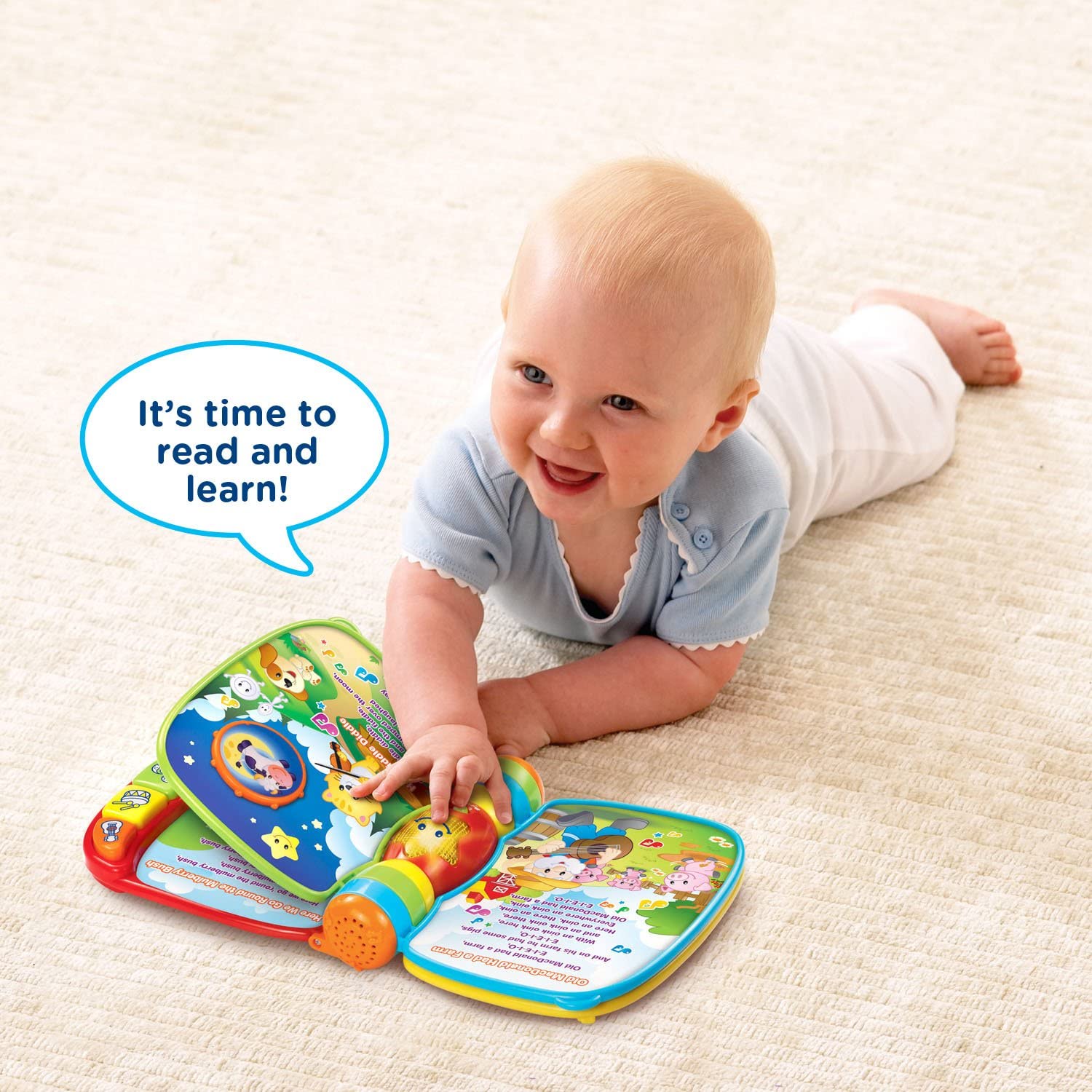 [Chính hãng] Đồ Chơi Sách Âm Nhạc Vtech Musical Rhymes Book