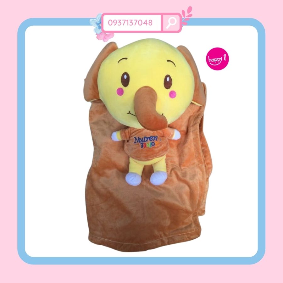Set gối mền voi con quà tặng Nutren Junior