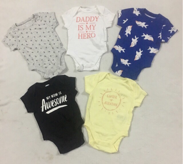 Set 5 body ngắn tay xuất Mỹ