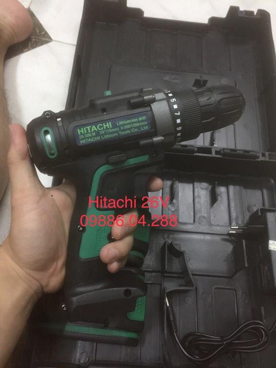 Máy khoan Pin 26v Hitachi Kèm 2 Pin