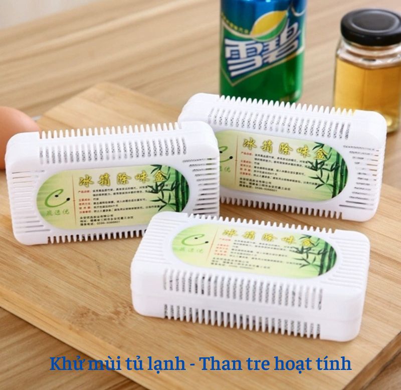 Hộp khử mùi tủ lạnh than hoạt tính kháng khuẩn - khử mùi hôi tanh trong tủ lạnh oto bằng than tre hoạt tính