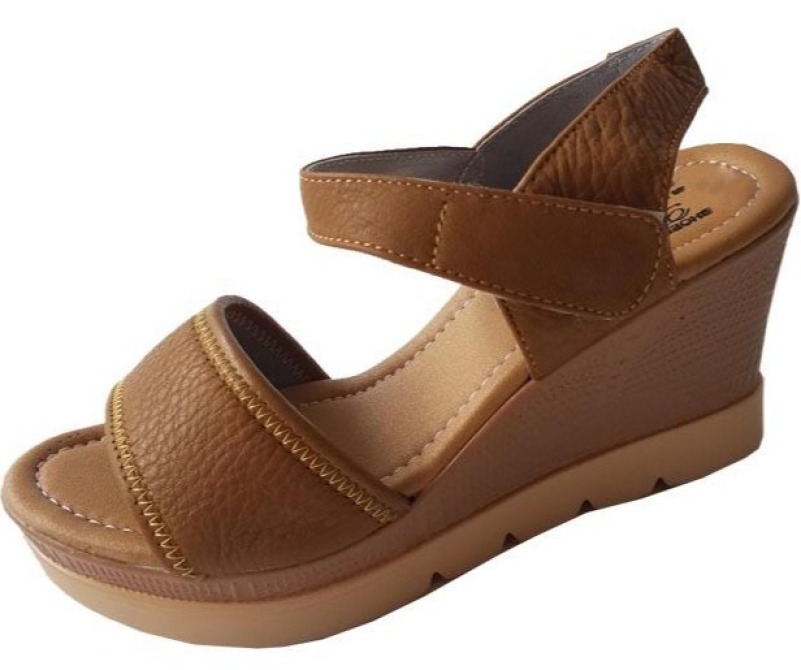 Giày Sandal Nữ Đế Xuồng Da Bò BIGBEN DS17 giá rẻ