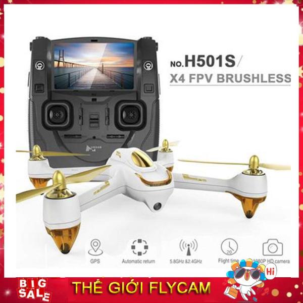 Flycam Cao Cấp Hubsan H501S động cơ không chổi than, GPS 5.8G, 6 trục Gyro, Camera 1080P, Khoảng cách điều khiển 800M, Thời gian bay lên đến 20 phút (hubsan zino, F11 pro, xiaomi  Fimi s8 se)