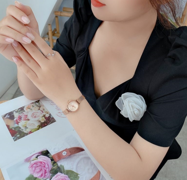 Đồng hồ nữ dây da Julius Hàn Quốc JA-979 chống thấm nước