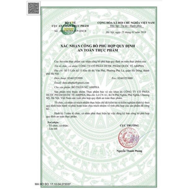Bổ thận nữ abipha