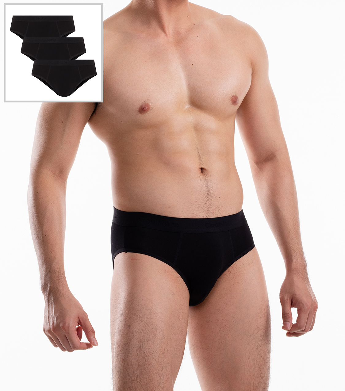 COMBO 3 Quần lót nam Brief Modal gỗ sồi thoáng mát khử mùi Coolmate