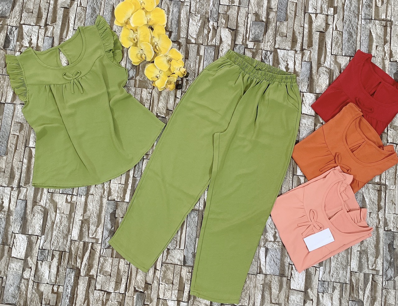 [HCM]bộ 9 tấc vải đũi ku phong shop