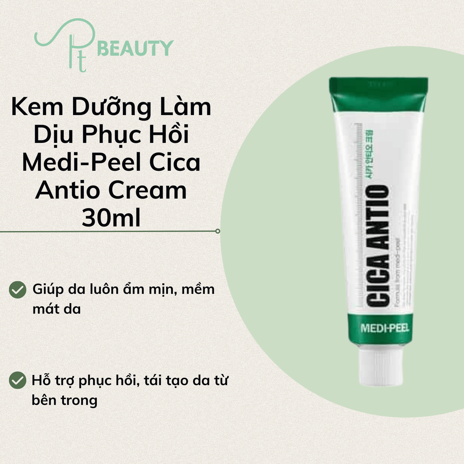 Kem dưỡng làm dịu da phục hồi medi-peel cica antio cream