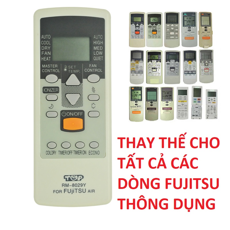 [HCM]Remote Điều Khiển Máy Lạnh Máy Điều Hòa FUJITSU đa năng RM-8028Y (DÙNG CHO TẤT CẢ DÒNG MÁY LẠNH FUJITSU)