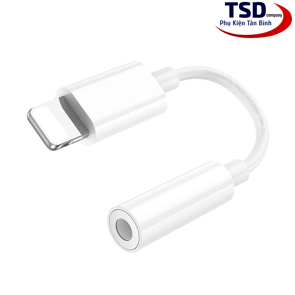 Jack Chuyển Cổng Lightning Sang 3.5mm Hoco LS34 Chính Hãng
