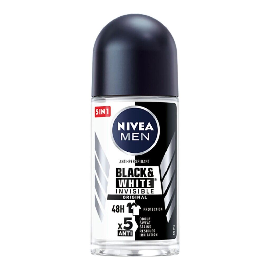 Lăn Khử Mùi Nivea Men Invisible For Black & White 50ml,,