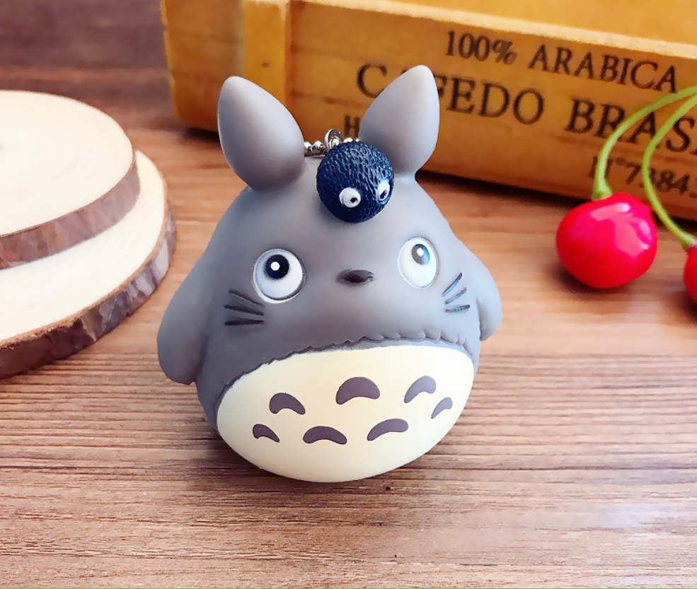Móc khóa Totoro silicon có kèn NHIỀU MÀU