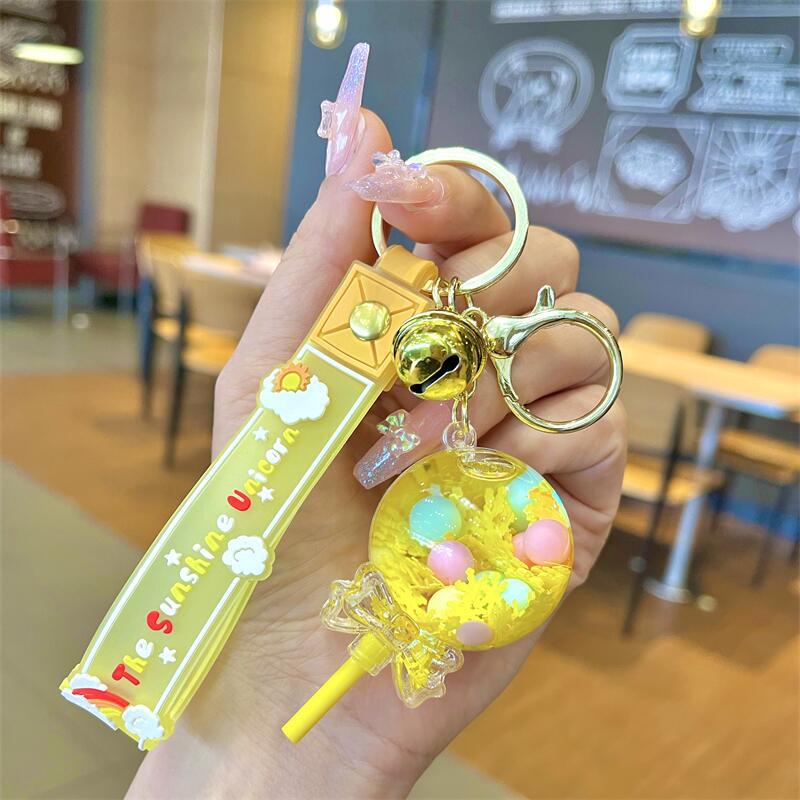 Móc khoá cute giá rẻ, hình kẹo mút, trà sữa, Móc khoá cute đẹp cho nữ.