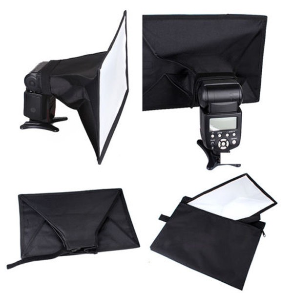 Tản Sáng Flash Softbox Nhỏ 20X30 Vải Hạt Mưa
