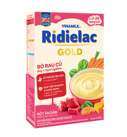 Bột ăn dặm Ridielac Gold