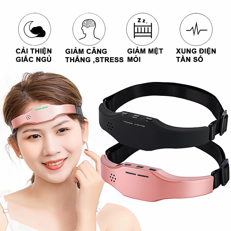 Máy massage đầu trán công nghệ xung điện ems - massage thư giãn đầu hiệu quả