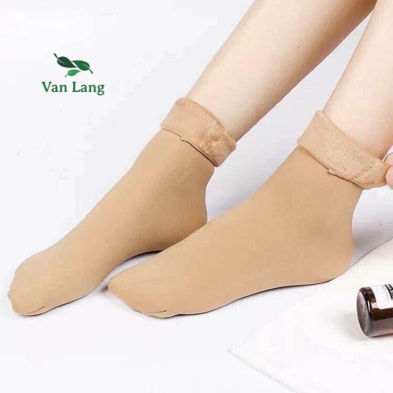 Tất lót lông - tất lót lông cổ cao siêu ấm