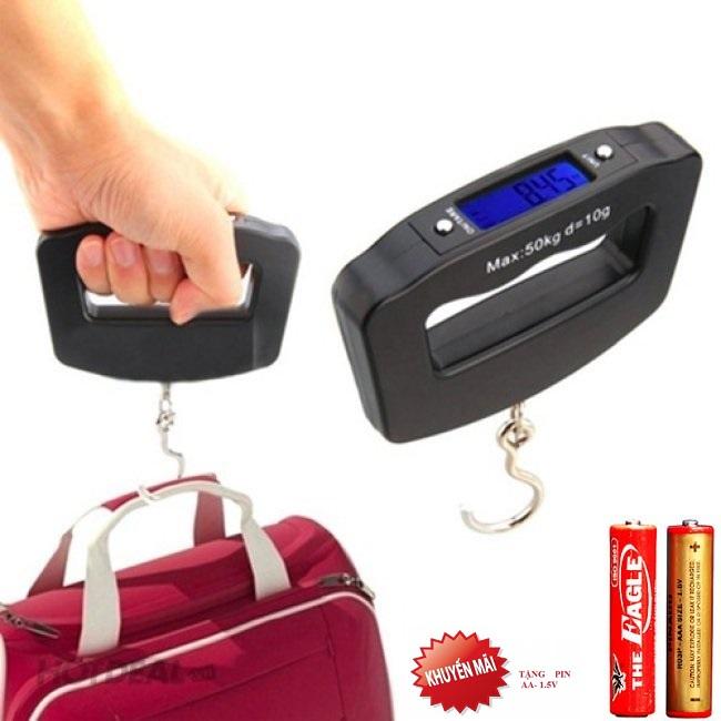 Cân Điện Tử Kỹ Thuật Số Màn Hình Led 1kg đến 50kg Cho Khách Du Lịch