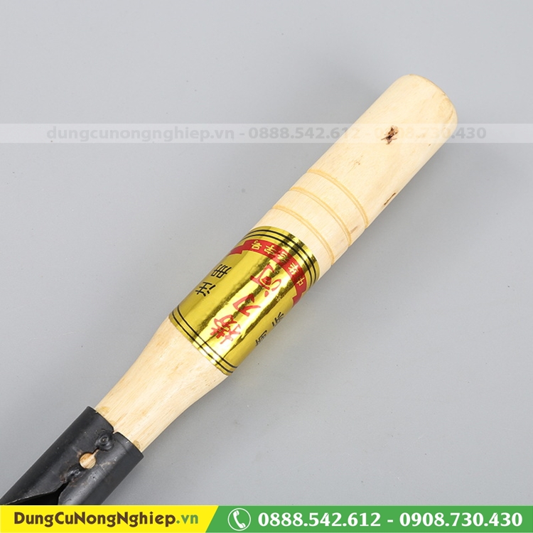 Xẻng mũi nhọn cán gỗ cầm tay mini