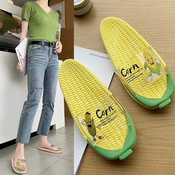 [HCM]DÉP TRÁI BẮP SIÊU CUTE HOT TREND CHO NỮ