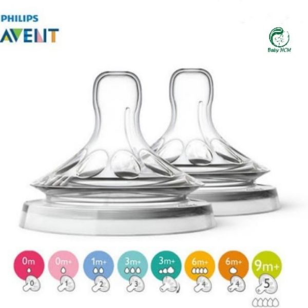Núm ty thay bình sữa  Philips Avent Natural số 3 mẫu cũ