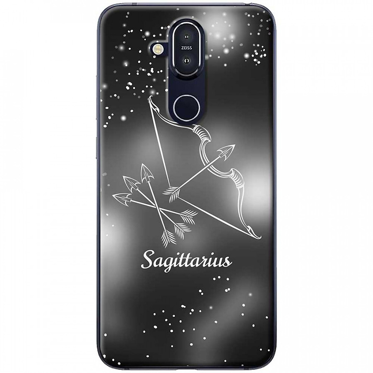 [HCM]Ốp lưng  dành cho Nokia 8.1 mẫu Cung hoàng đạo Sagittarius (đen)