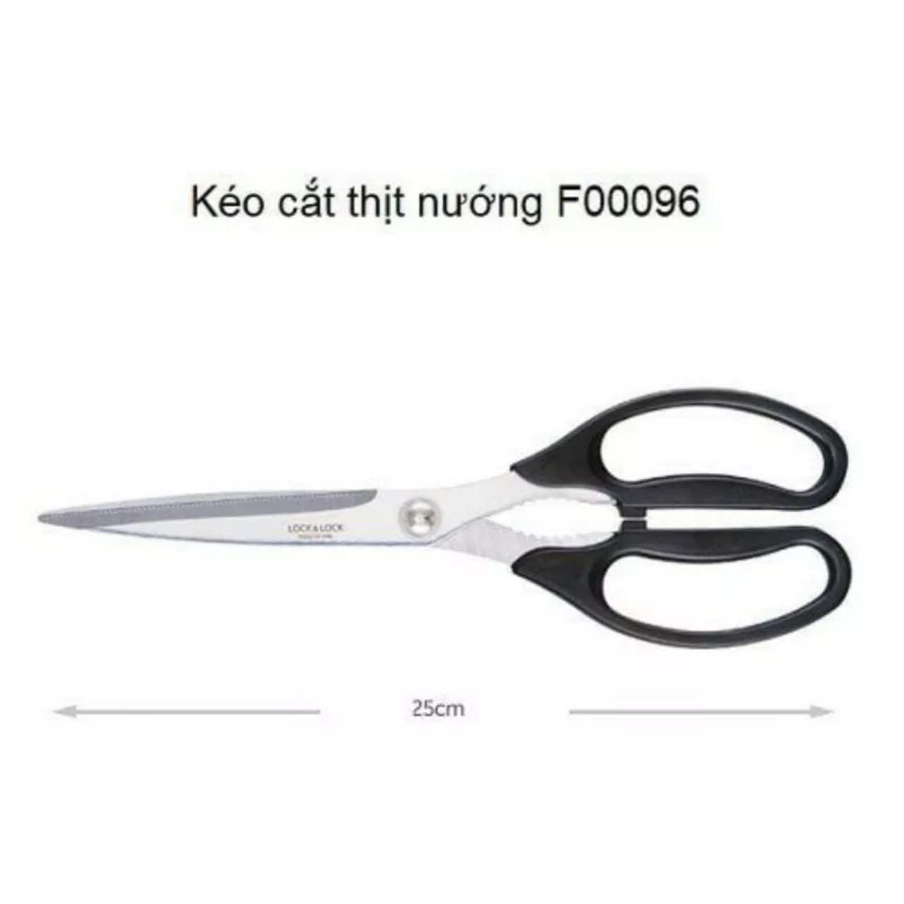 Kéo Cắt Thịt Nướng Cao Cấp LocknLock F00096 (cam kết hàng chính hãng)