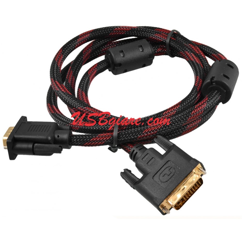 Cáp chuyển dvi sang vga 1.5m chuẩn dvi-i 24+5 dual link