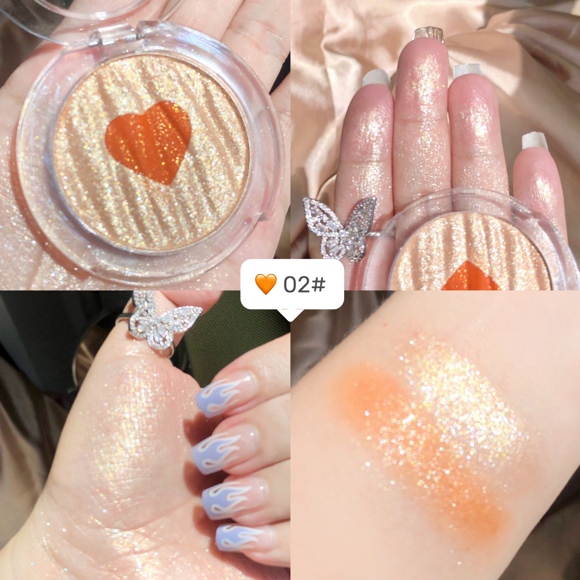 Phấn Bắt Sáng Kiêm Phấn Má Hình Trái Tim Sweet Mint