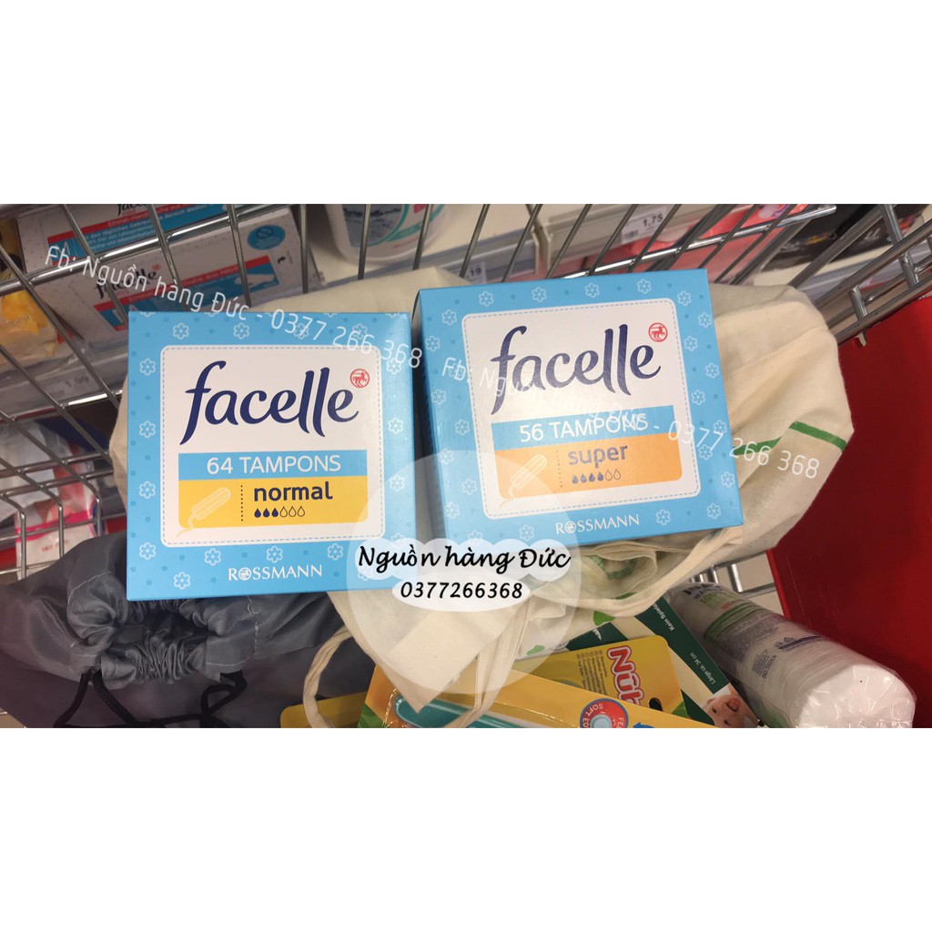 BĂNG VỆ SINH TAMPON FACELLE ĐỨC ĐỦ SIZE