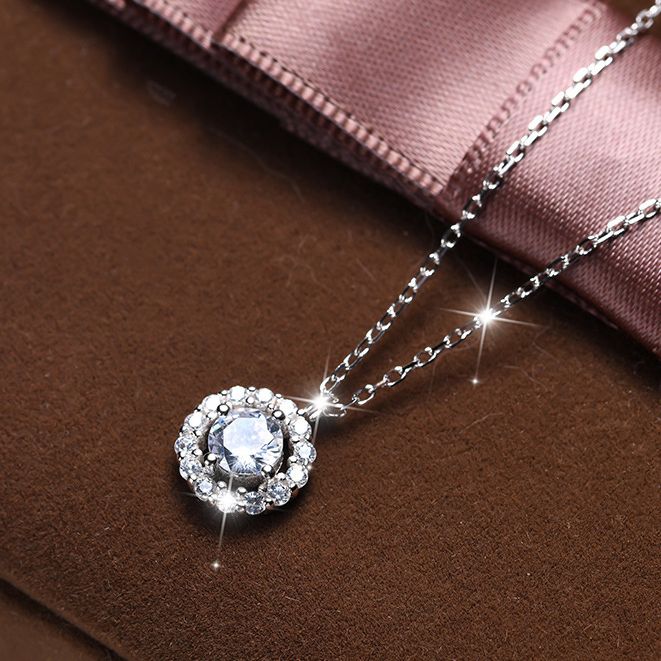 Dây Chuyền Bạc Nữ S925 Đính Đá Zirconia Không Rỉ, Dây Chuyền Bạc Nữ Cao Cấp Đơn Giản Sang Chảnh - DB2426 - Bảo Ngọc Jewelry