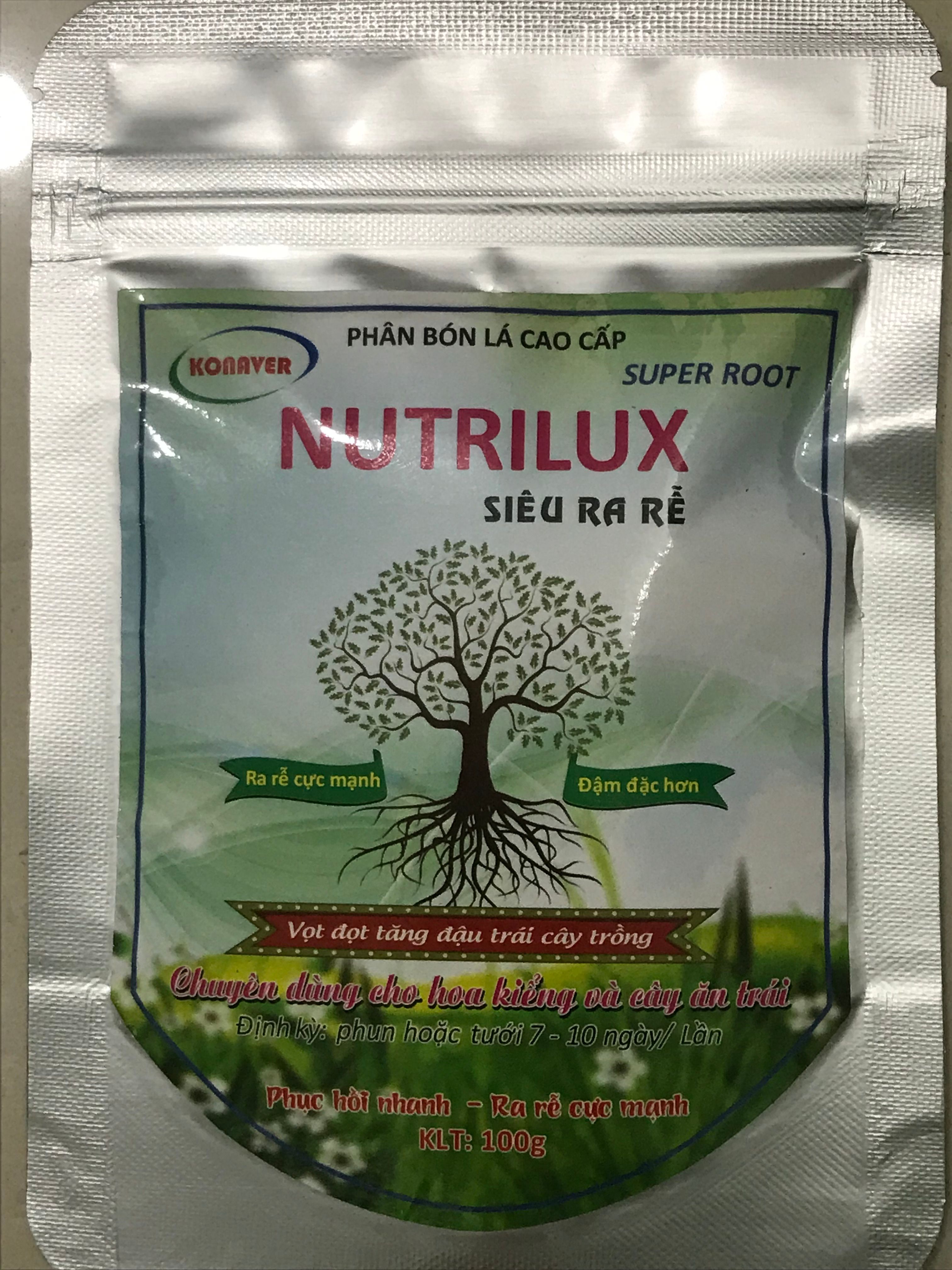 [HCM]Phân bón lá cao cấp NUTRILUX Siêu ra rễ gói 100g