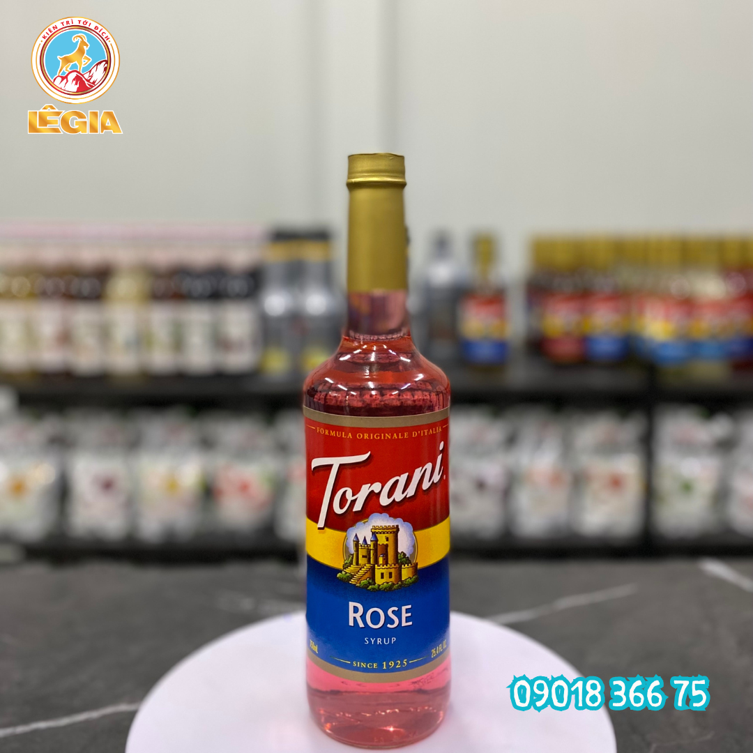 Siro torani hoa hồng 750ml - torani rose syrup