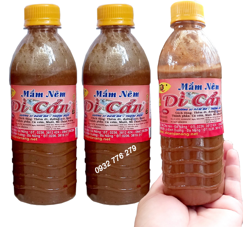 Mắm nêm DÌ Cần - Đặc sản Đà Nẵng - chai 500ml