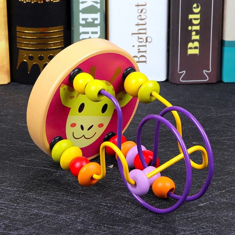 Đồ chơi Luồn hạt gỗ phát triển tư duy cho bé - Hala Kid