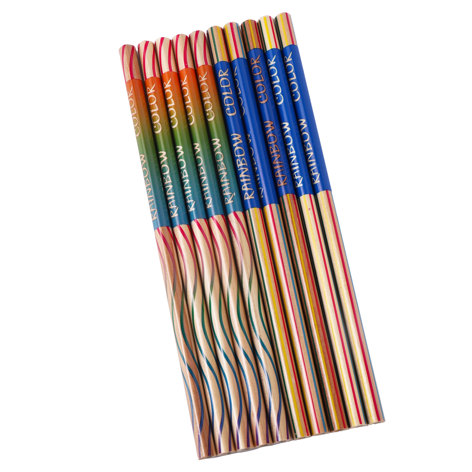 【CC】๑  2 Pcs Pencil 4 Mixed Colors Multicolor Student Drawing For Children Kids