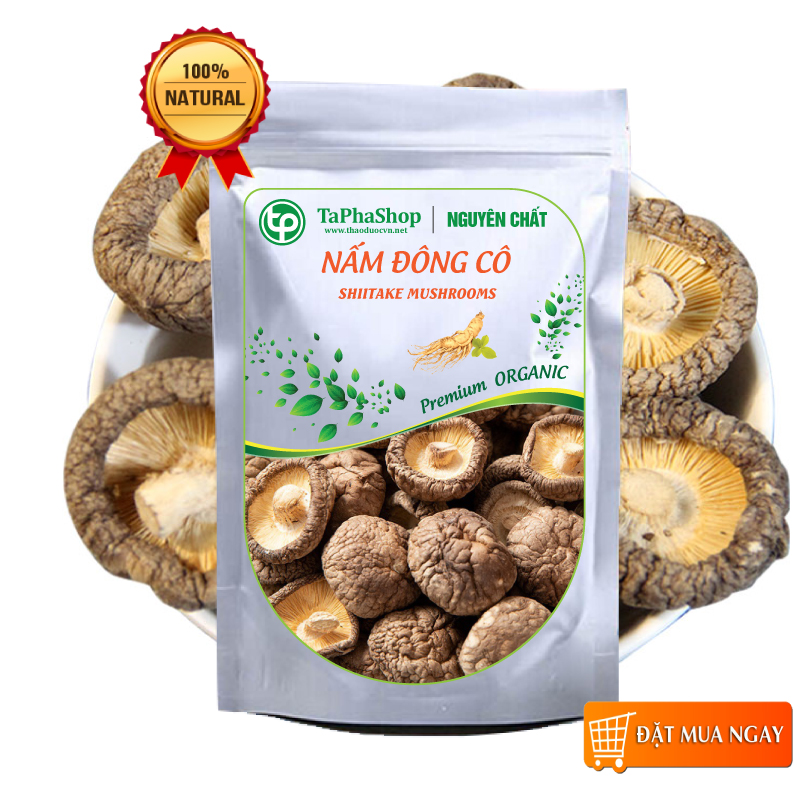 Nấm đông cô khô 100g loại 1 thượng hạng, Nấm đông cô sấy khô thực phẩm ăn kiêng, bổ sung dinh dưỡng cho cơ thể