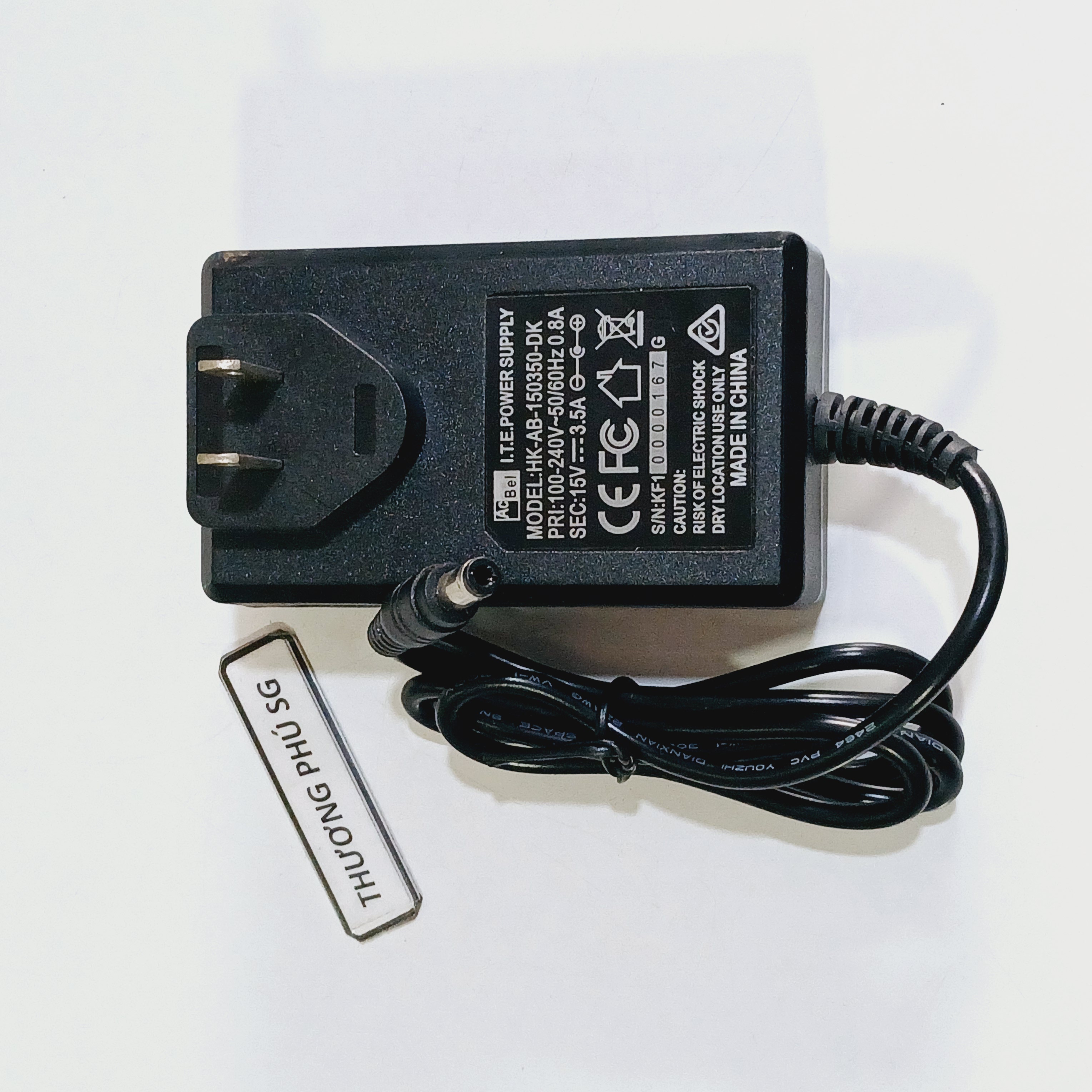 Nguồn Adapter DC 15V - 3.5A (Đầu cắm 5.5mm x 2.1mm