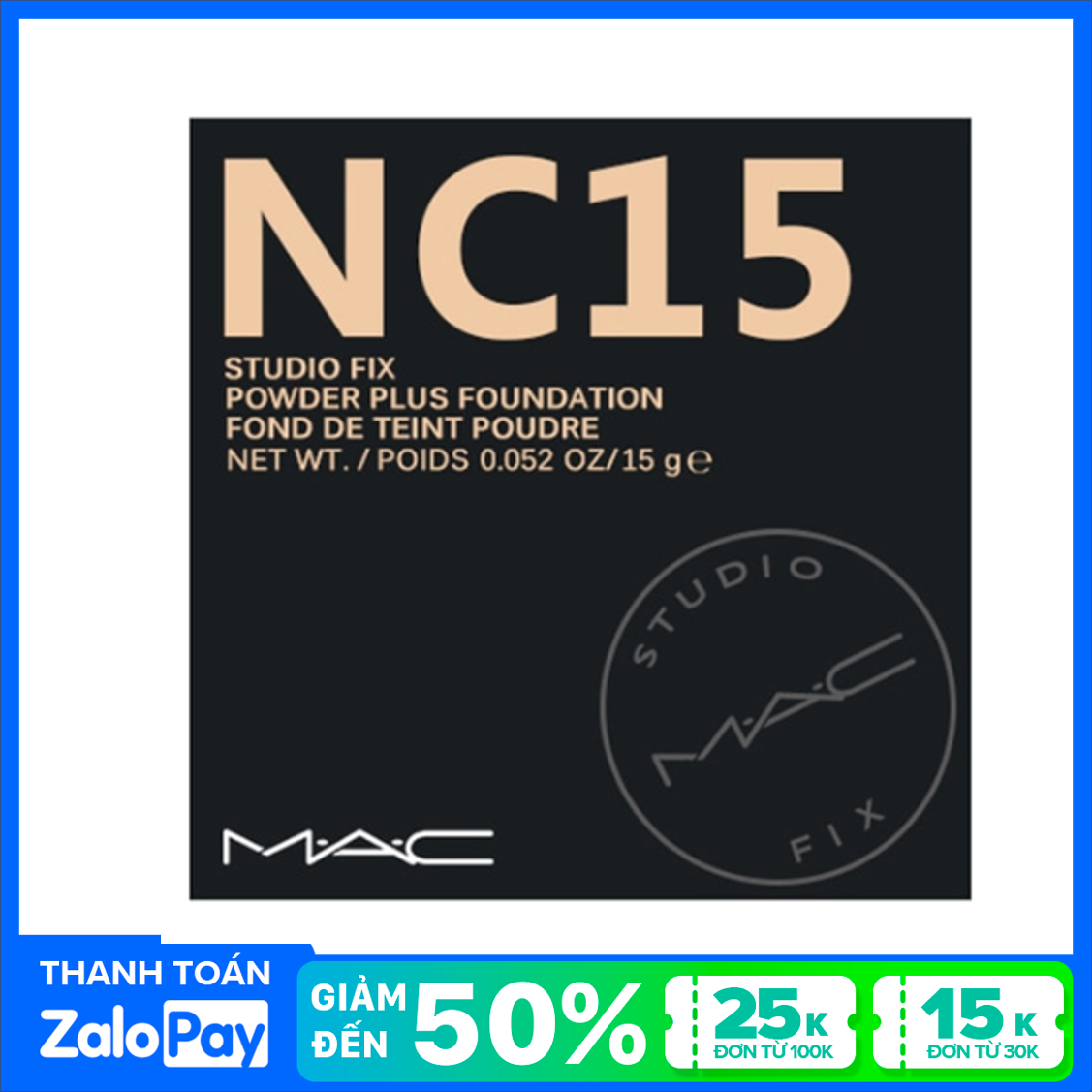 [HCM]Phấn Phủ MAC Studio Fix Powder Plus Foundation 15g - Màu NC15 NC20