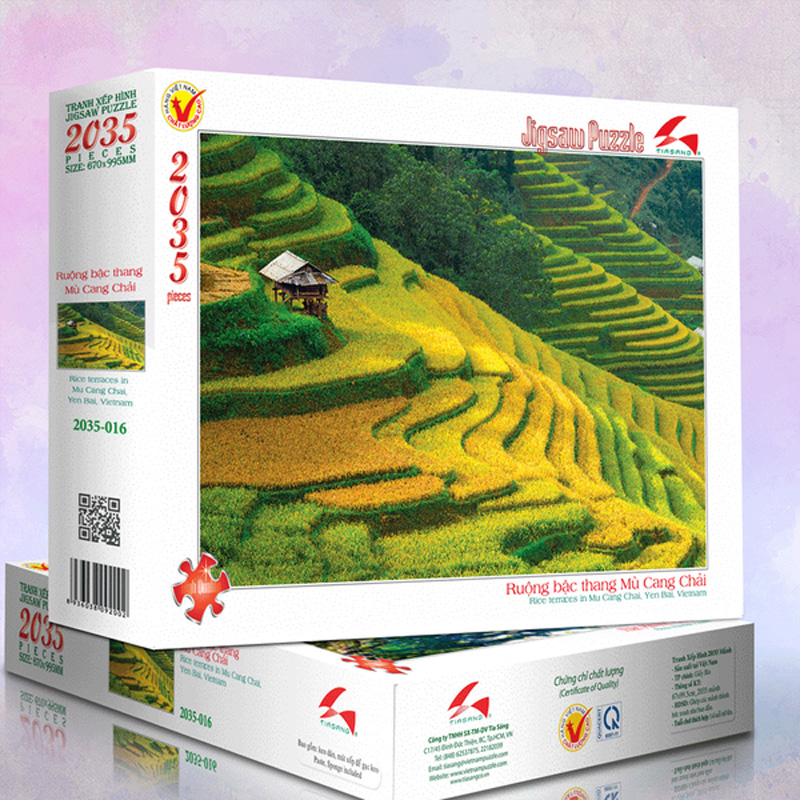 Tranh xếp hình 2035 mảnh - ruộng bậc thang mù cang chải