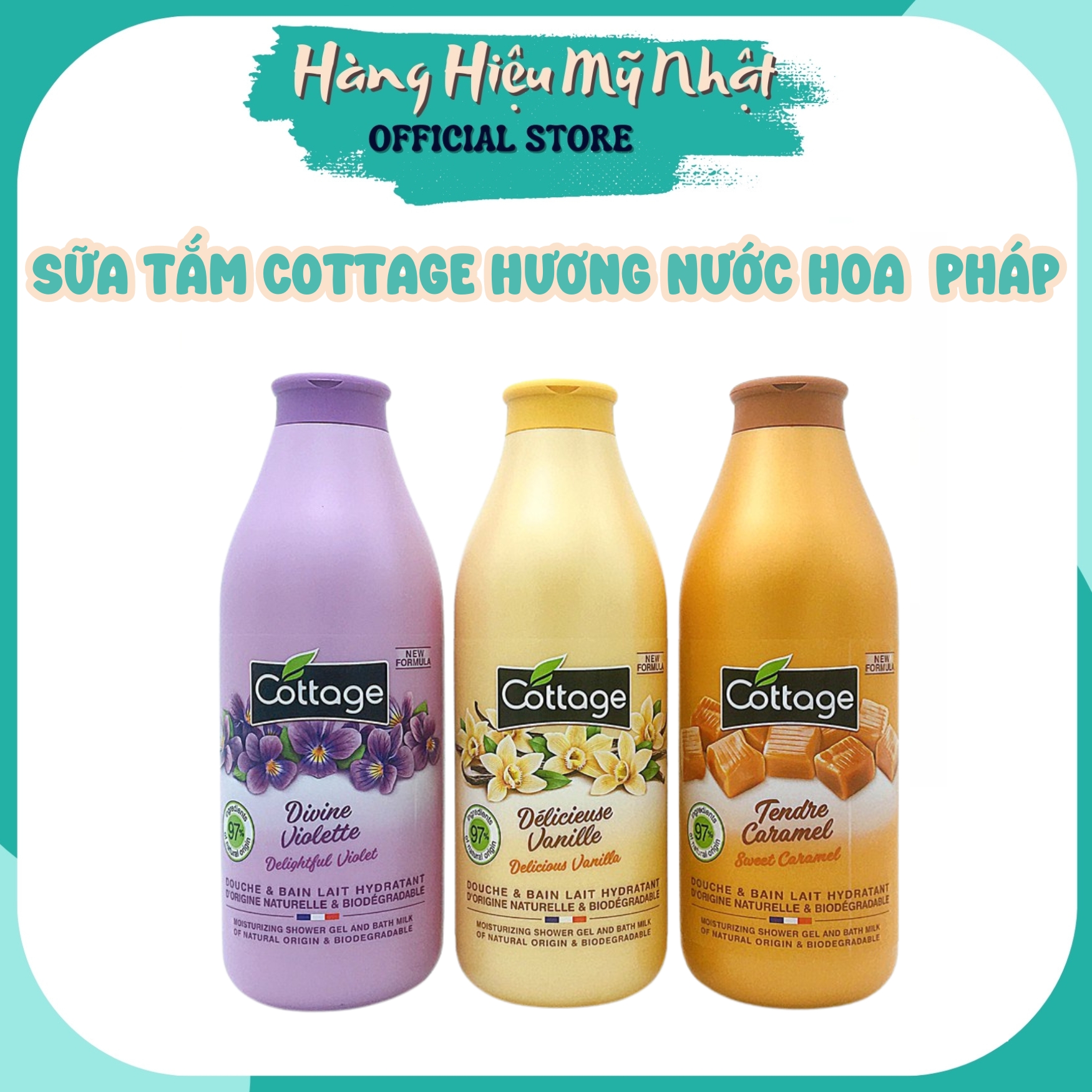 Sữa tắm COTTAGE 750ml Pháp
